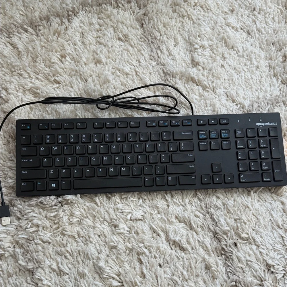 Black Wired USB Keyboard